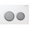 Geberit Omega20 bedieningplaat, 2-toets spoeling frontbediening voor toilet 21.2x14.2cm wit mat 0700238 Geberit Omega20 bedieningplaat, 2-toets spoeling frontbediening voor toilet 21.2x14.2cm wit mat 0700238