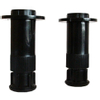 Saniclass B douchebakpoten per set zwart SW25188 Saniclass B douchebakpoten per set zwart SW25188