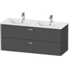 Duravit Xbase Wastafelonderkast Hangend 1275X552X475Mm 2 Lades SW482514 Duravit Xbase Wastafelonderkast Hangend 1275X552X475Mm 2 Lades SW482514