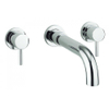 Adora Fusion Robinet de bain encastrable 3 trous chrome SW20959 Adora Fusion Robinet de bain encastrable 3 trous chrome SW20959