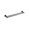 Fortifura Calvi Porte-serviettes - double - rond - Noir mat SW639934