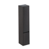 Thebalux Sunny Colonne haute - 35x35x165cm - 2 portes - ouverture à droite - sans poignées - coins arrondis - Placage bois - Chocolate (anthracite) SW1462539