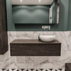 MONDIAZ LUSH 120cm badmeubel dark brown 1 lades wastafel BARCO rechts zonder kraangat SW409574 MONDIAZ LUSH 120cm badmeubel dark brown 1 lades wastafel BARCO rechts zonder kraangat SW409574