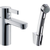 Hansgrohe Metris S Robinet pour lavabo avec douchette de bidet chrome 0450792 Hansgrohe Metris S Robinet pour lavabo avec douchette de bidet chrome 0450792