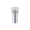 FugaFlow Eccelente Anta Bouchon de vidage à clic allongé - céramique - beige SW1469086