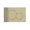 Geberit Sigma01 Plaque de commande, double touche pour chasse d'eau frontale, dimensions 24,6 x 16,4 cm, finition en laiton poli (doré). 0700523