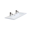 HR badmeubelen Gala Lavabo - 121x46x2cm - 1 bassin - 2 trous de robinet - céramique blanche SW235654
