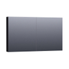 BRAUER Impress Deluxe spiegelkast – 119x70x15 cm – directe LED – Zwart mat SW370058