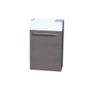 Differnz Force40 Lave mains avec armoire sans robinet avec porte droite avec softclose 52x40x20cm 1 trou pour robinetterie MDF anthracite SW28110 Differnz Force40 Lave mains avec armoire sans robinet avec porte droite avec softclose 52x40x20cm 1 trou pour robinetterie MDF anthracite SW28110