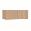H&R Badmeubelen Juice Wastafelonderkast - 120x45x40cm - rechterhoek afgerond - 3D-front - 2 lades - geïntegreerde greep - peach SW1260013