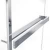 Fortifura Galeria handdoekrek voor inloopdouche - wandmontage / klemt op het glas - 140cm - inkortbaar - chroom SW1579856