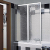 Kermi Vario badklapwand 2 delig 115cm parelglas matzilver kunststof glas GA61267 Kermi Vario badklapwand 2 delig 115cm parelglas matzilver kunststof glas GA61267