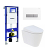 Aquaclean Sela toiletset staand met duofresh reservoir en bedieningsplaat sigma40 inclusief softclose toiletzitting wit SW28152