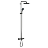 Grohe Vitalio Start Douchesysteem - badkraan thermostatisch - met aquadimmer - hoofddouche diameter 25cm - handdouche diameter 11cm - matte black (mat zwart) SW1126399