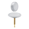 Geberit afdekset voor badsifon knop en danser mat chroom GA32428 Geberit afdekset voor badsifon knop en danser mat chroom GA32428