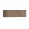 H&R Badmeubelen Juice Wastafelonderkast - 140x45x40cm - linkerhoek afgerond - 3D-front - 2 lades - geïntegreerde greep - charleston SW1260145