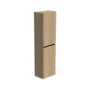 Thebalux Hoge kast 165x45x29 2x dichte deur 1x greeplijst mat zwart rechts draaiend t.b.v. Type 1/3/5/9 SW841672