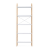 Umbra Bellwood armoire de rangement 26x61x170cm 5 niveaux Bois d'orme Blanc/naturel SW719967