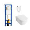 Villeroy & Boch Subway 2.0 DirectFlush Ensemble WC réservoir wisa xs plaque de commande argos - fermeture amortie - blanc SW28179