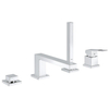 GROHE Eurocube partie apparente pour robinet de bord de baignoire 4 trous chromé SW108049