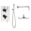 Crosswater Kai Inbouwdouche compleet tweeweg systeem met hoofddouche rond 20cm inclusief wandsteun bevestiging chroom SW28915 Crosswater Kai Inbouwdouche compleet tweeweg systeem met hoofddouche rond 20cm inclusief wandsteun bevestiging chroom SW28915