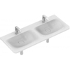 Ideal Standard Tonic II wastafel dubbel met 2 kraangaten zonder overloop 121.5x49cm Ideal Plus met IdealFlow wit 0185600 Ideal Standard Tonic II wastafel dubbel met 2 kraangaten zonder overloop 121.5x49cm Ideal Plus met IdealFlow wit 0185600