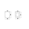 Creavit Lara WC- zitting - duroplast - inox scharnieren - softclose - wit SW1183121