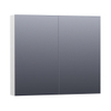 BRAUER Impress Deluxe spiegelkast – 80x70x15 cm – indirecte LED – Wit hoogglans SW242123