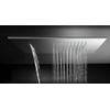 Hotbath Mate Inbouwhoofddouche vierkant - met cascade - 50x50cm - geborsteld nikkel (RVS) SW22812