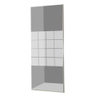 Saniscape Intense zijwand voor nis 80x190cm wit profiel en groot geblokt decor glas OUTLET OUT2526 Saniscape Intense zijwand voor nis 80x190cm wit profiel en groot geblokt decor glas OUTLET OUT2526