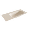 Mondiaz BIG small Linen solid surface inbouw wastafel 100cm rechts SW428206 Mondiaz BIG small Linen solid surface inbouw wastafel 100cm rechts SW428206