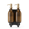 Fortifura Calvi Zeepdispenser - 500ml - set van 2 - houder - geborsteld messing SW1590476