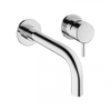 Crosswater MPRO Inbouw Wastafelkraan - inclusief inbouwdeel - 14cm en 22cm uitloop - hoogglans chroom SW84111