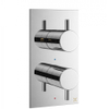 Crosswater MPRO inbouw thermostatisch douchekraan verticaal 2 weg met greeps in chroom SW31261