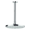 Crosswater Fusion pomme de tête 20cm ronde avec bras de plafond 20cm chrome SW31260