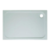 Crosswater Shower Tray receveur de douche - 100x80cm - rectangulaire - stone résin - blanc SW30982