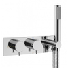 Crosswater MPRO Inbouwdouchekraan - 27.5x12cm - thermostatisch - met handdoucheset - hoogglans chroom SW31242