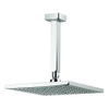 Crosswater Planet douche de tête - 20x20cm - carré - avec bras plafond - 1 jet - chromé SW31246