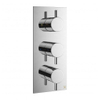 Crosswater MPRO Inbouw - thermostatisch douchekraan verticaal - 2 stopkranen - hoogglans chroom SW31133