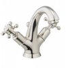 Crosswater Belgravia Robinet lavabo 19cm avec bec 12.7cm avec poignées croix et tirette nickel SW31050 Crosswater Belgravia Robinet lavabo 19cm avec bec 12.7cm avec poignées croix et tirette nickel SW31050