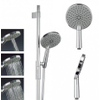 Crosswater Ethos glijstangset knopbediening met handdouche diameter 8cm 3 standen chroom SW31014