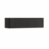 H&R Badmeubelen Juice Wastafelonderkast - 160x45x40cm - afgeronde hoeken - 2 lades - geïntegreerde greep - basalt SW1259460