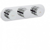 Crosswater Dial Badkraan horizontaal - met omstel en 2 knoppen - inclusief inbouwdeel - hoogglans chroom SW30944