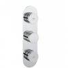 Crosswater Dial Douchekraan - verticaal - omstel - 2 knoppen - inclusief inbouwdeel - hoogglans chroom SW30942