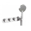 Crosswater Dial Robinet de bain avec 3 boutons et douchette à main 3 jets chrome SW30932 Crosswater Dial Robinet de bain avec 3 boutons et douchette à main 3 jets chrome SW30932