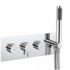 Crosswater Dial badkraan met handdouche compleet chroom SW30914 Crosswater Dial badkraan met handdouche compleet chroom SW30914