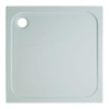 Crosswater Showertray Shower Tray douchebak - 80x80x4.5cm vierkant - met antikalkbehandeling afvoer - 90mm - wit SW30831
