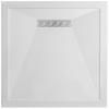 Crosswater Showertray douchebak 90x90x2.5cm vierkant met wave afvoer polybeton wit SW30849 Crosswater Showertray douchebak 90x90x2.5cm vierkant met wave afvoer polybeton wit SW30849