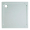 Crosswater Showertray Shower Tray douchebak - 76x76x4.5cm vierkant - met antikalkbehandeling afvoer - 90mm - wit SW30793