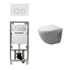 Duravit Philippe Starck 3 compact inbouwreservoir set soft close zitting afdekplaat sigma20 wit SW32457 Duravit Philippe Starck 3 compact inbouwreservoir set soft close zitting afdekplaat sigma20 wit SW32457